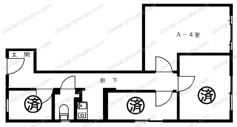 （仮称）南池袋2丁目事務所の間取図
