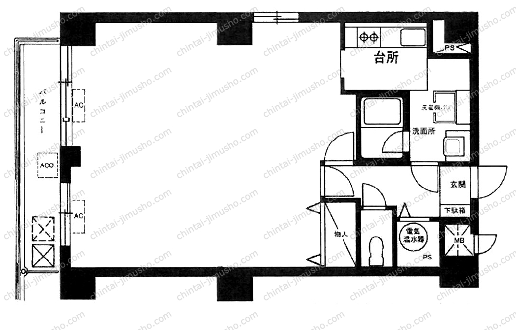 ライオンズマンション池袋の間取図
