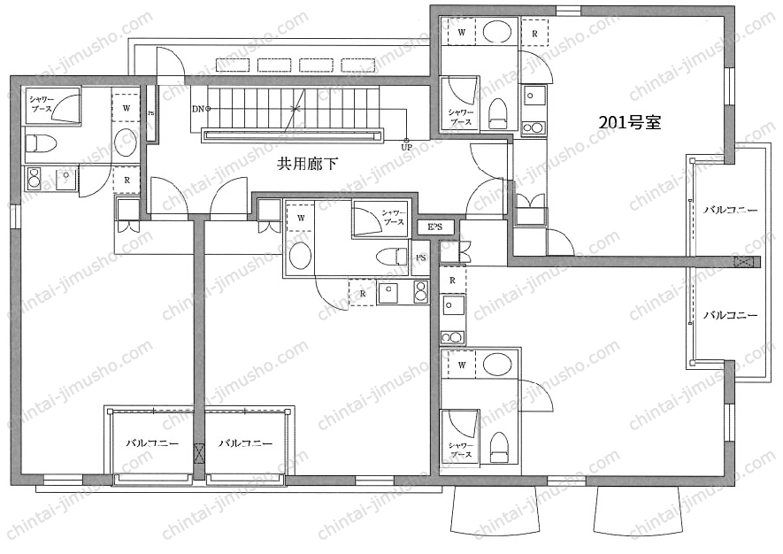 ラナイグレース北青山の間取図