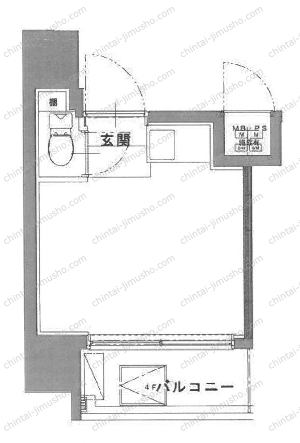デコズキャッスル赤坂の間取図