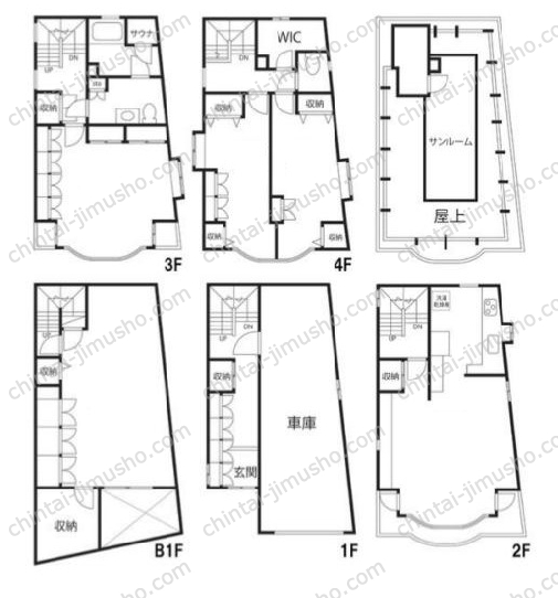 恵比寿南2丁目戸建の間取図
