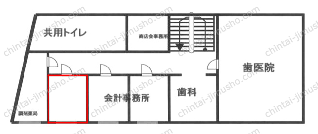 白洋ビルの間取図