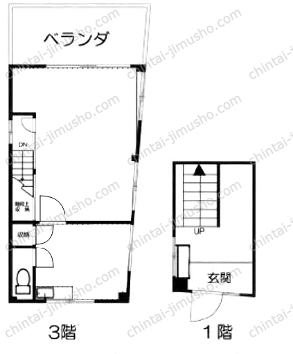 （仮称）亀有5丁目貸店舗事務所の間取図