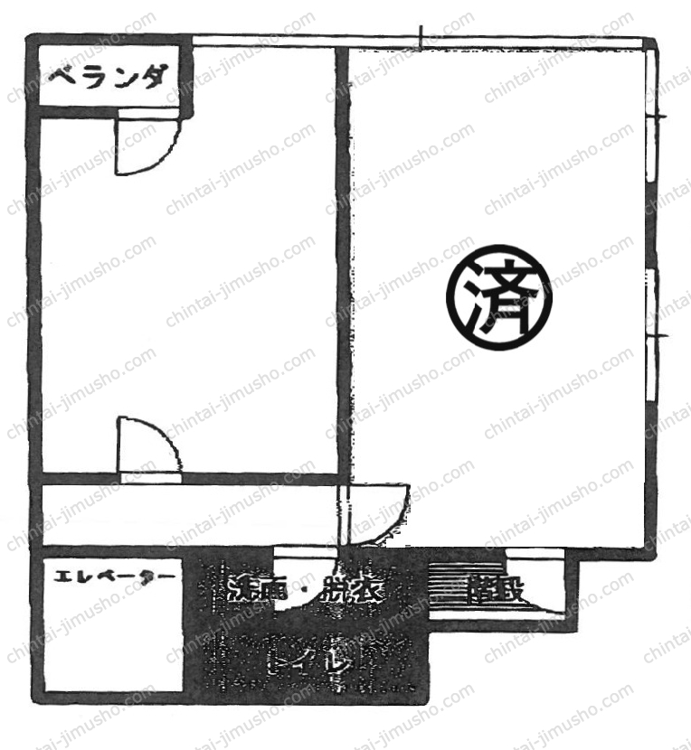 弥生ペガサスビルの間取図