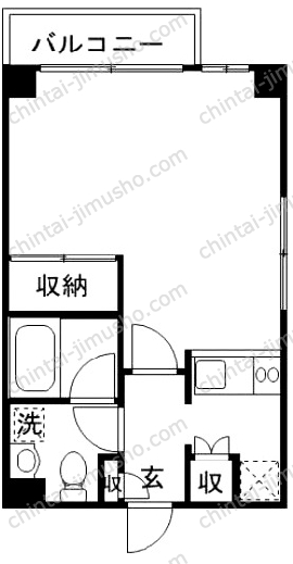 コムロンド代々木公園フラッツの間取図
