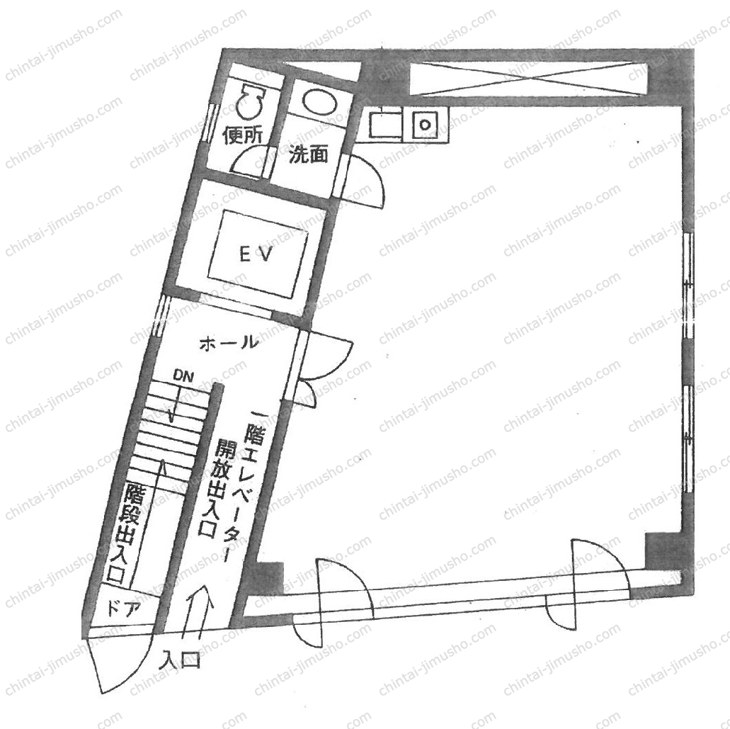 松屋ビルの間取図