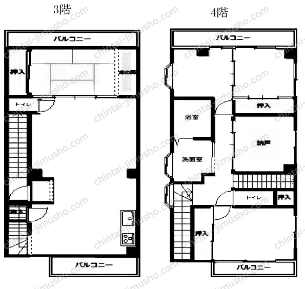 サントミ戸越銀座の間取図