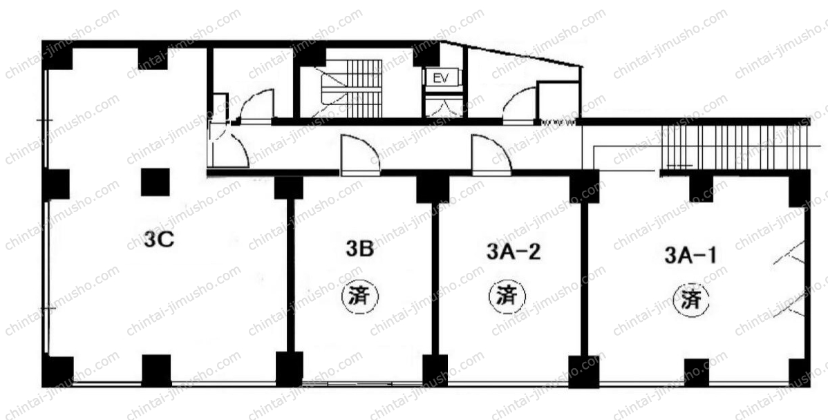 幡ヶ谷2丁目貸事務所の間取図