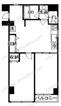 フリービング荒木町の間取図