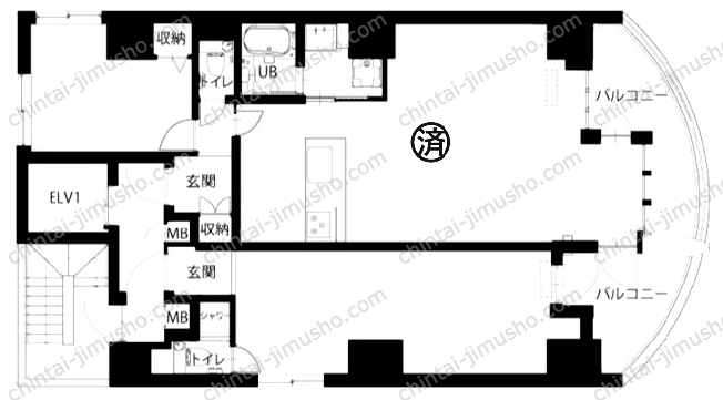 PLATINE Tower 馬車道の間取図