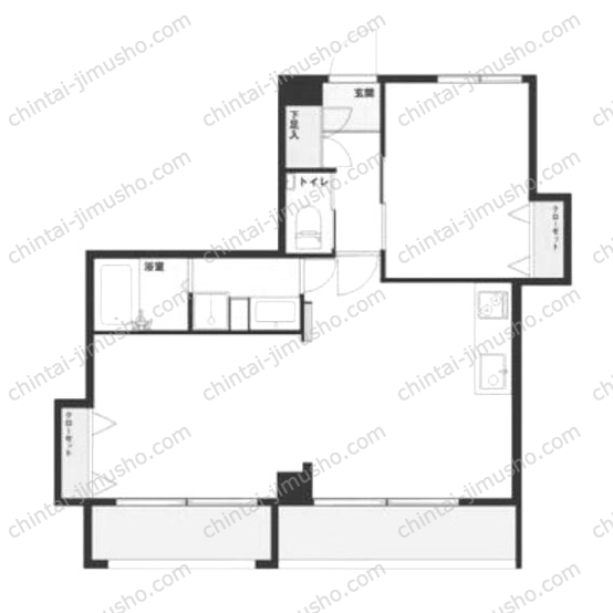 月村マンションNo.33の間取図