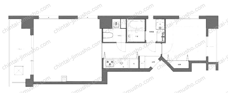赤坂Kマンションの間取図