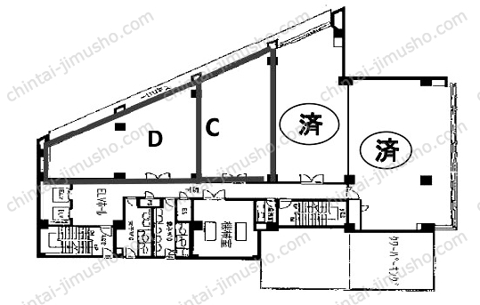 千葉中央駅前ビルの間取図