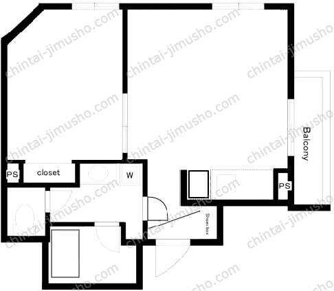 コートヤード南青山の間取図