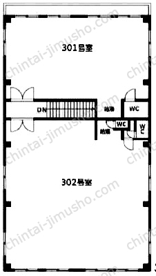 築城ビルⅢの間取図