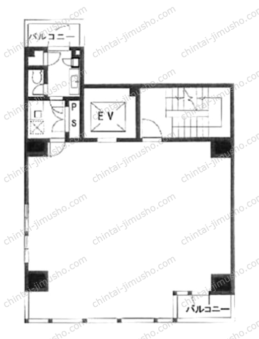 156御苑ビルの間取図