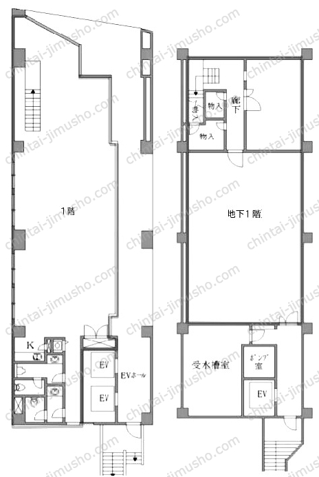 クロスサイド田町ビルの間取図