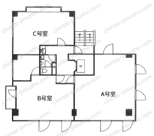 長原ビルの間取図