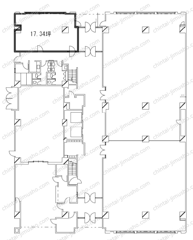 大樹生命横浜桜木町ビルの間取図