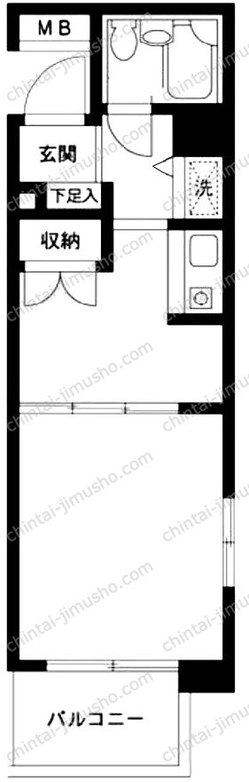 パークノヴァ伊勢佐木長者町の間取図