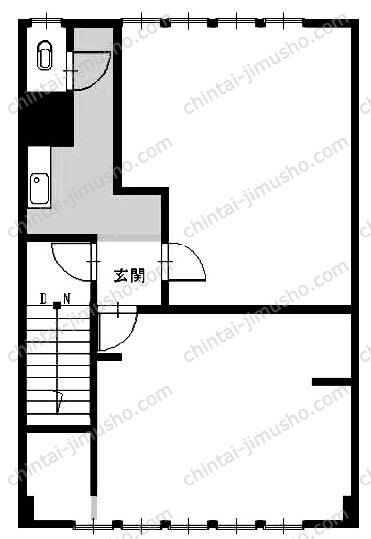 仲井町3丁目貸店舗事務所の間取図