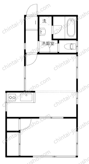 市村コーポの間取図
