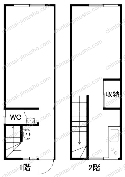 武田店舗B棟の間取図