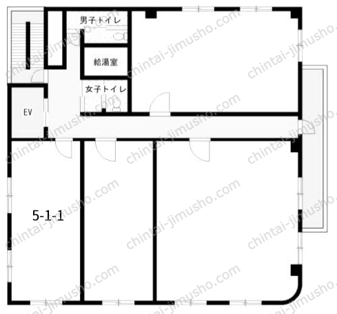 ヤナガワビルの間取図