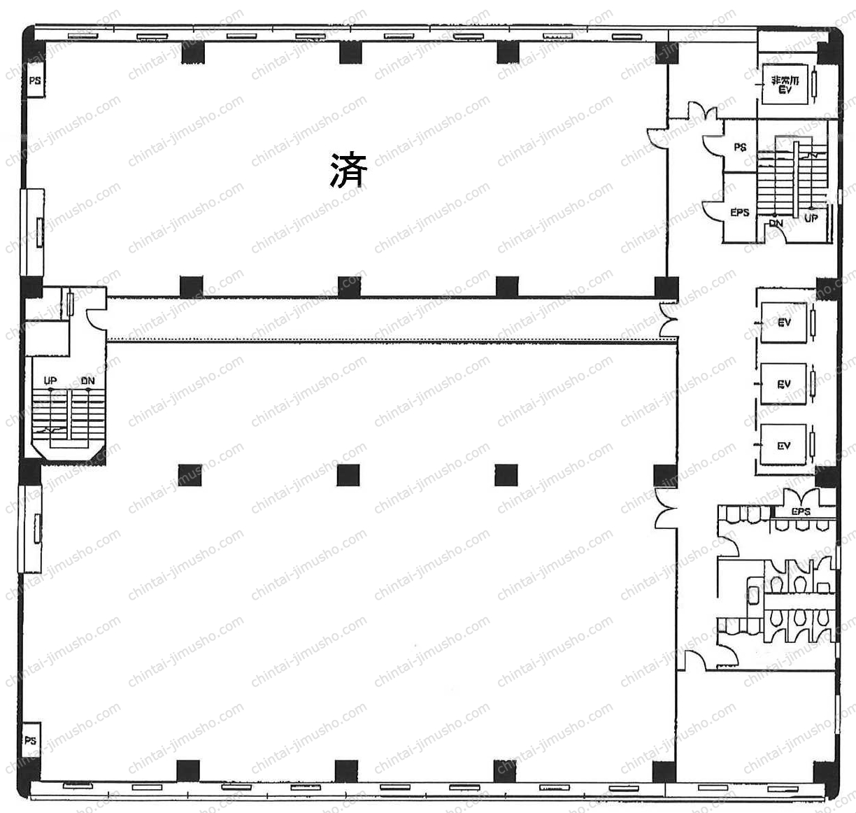 渋谷道玄坂東急ビルの間取図