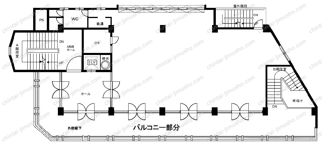 金子商事本社ビルの間取図