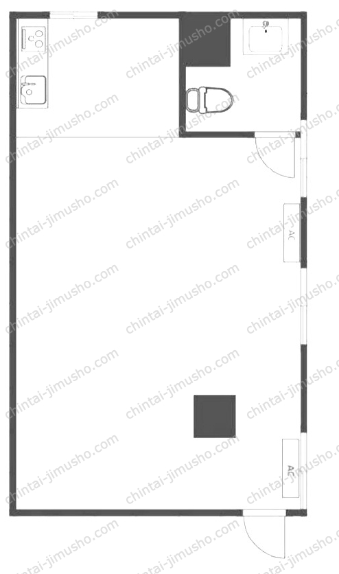 虹信ビルの間取図