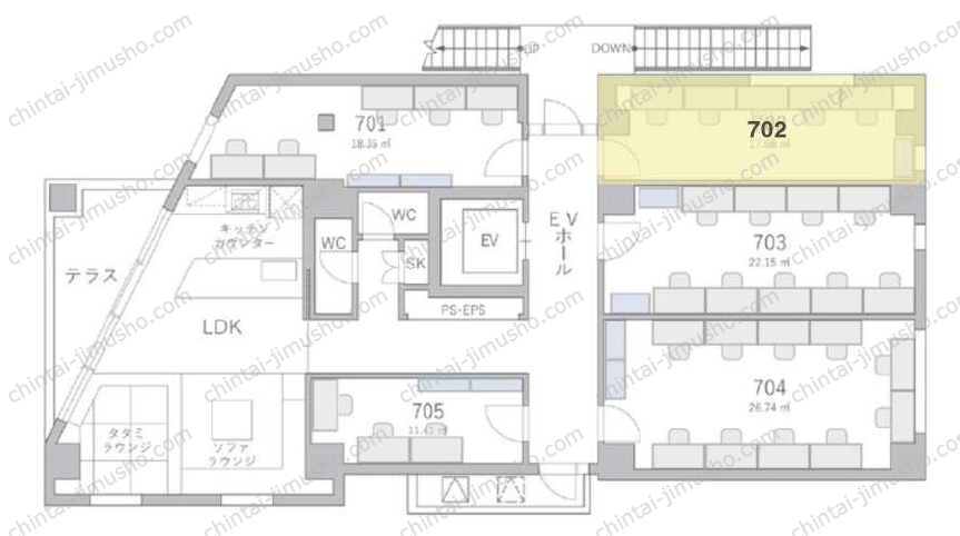 12KANDAの間取図