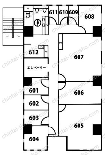 天翔オフィス麻布十番の間取図