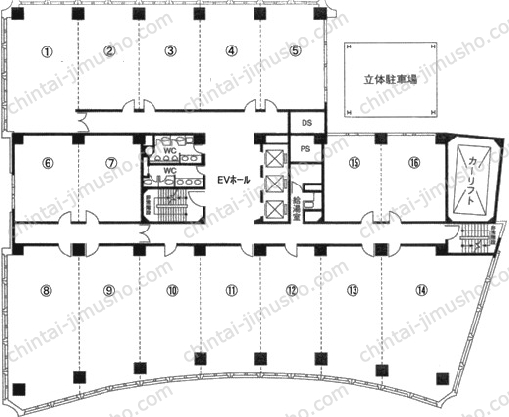 日本企業会館の間取図