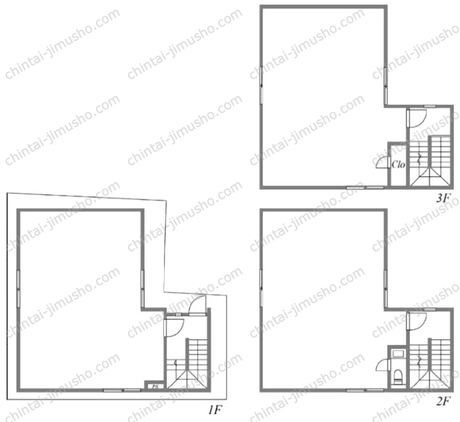 用賀4丁目1棟貸店舗事務所の間取図