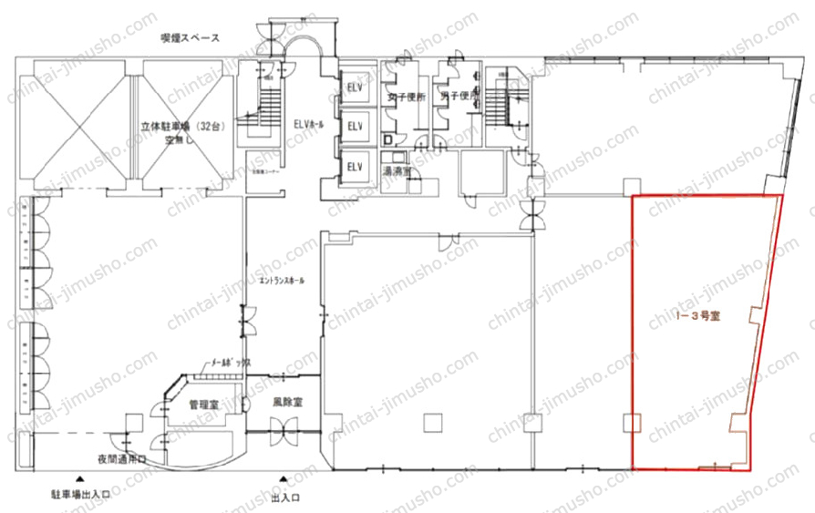 横浜西口Kビルの間取図