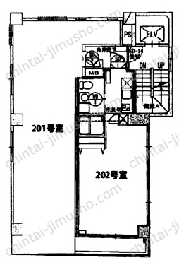 AS ONE 愛宕の間取図