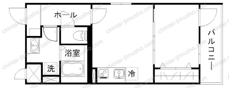 コスモヒルズの間取図