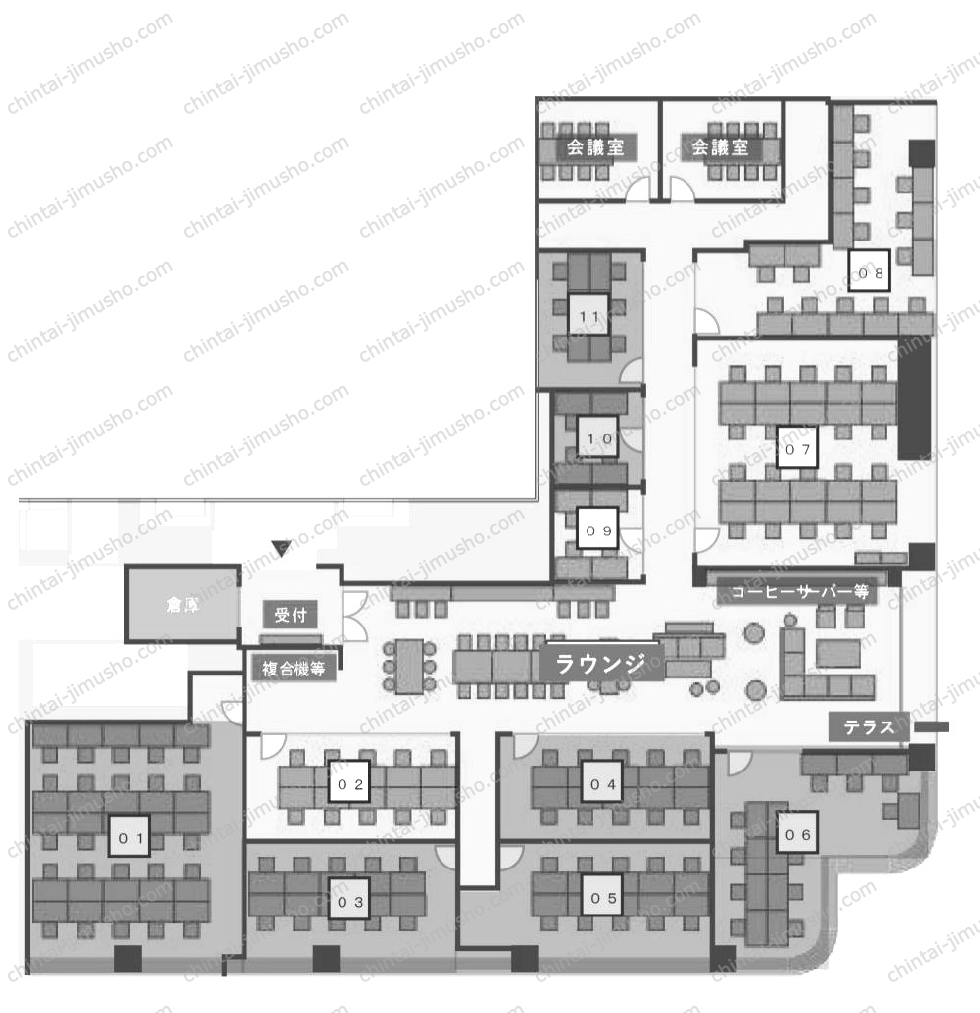 御殿山トラストタワー／Cozy Works GOTENYAMAの間取図