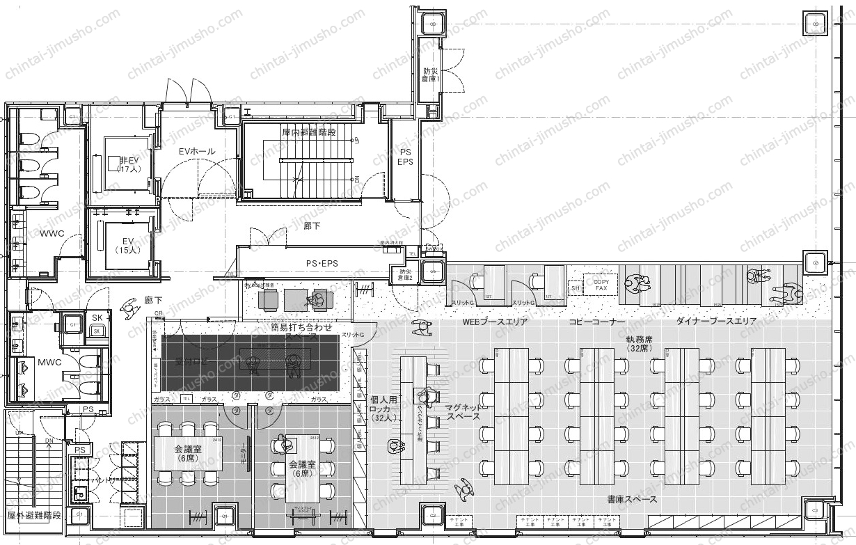 PMO銀座Ⅱの間取図
