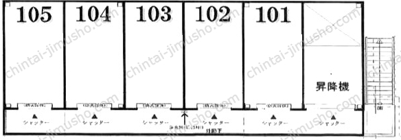 明文堂倉庫の間取図