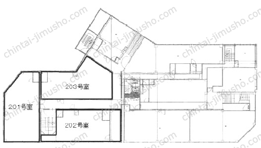 新八ビル3号館の間取図