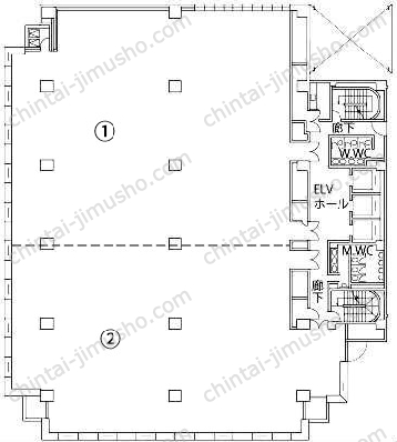 新横浜TECHビル A館の間取図