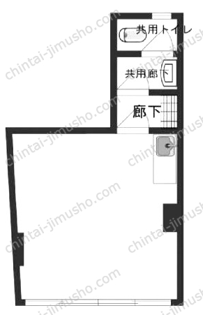 岡田ビルの間取図
