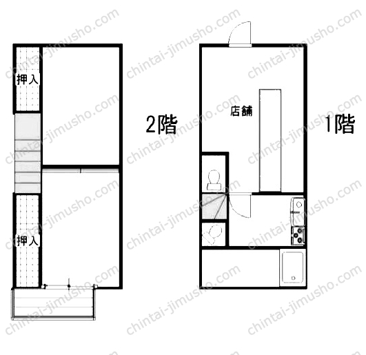 貫井長屋の間取図