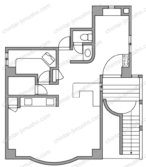 （仮称）戸部本町貸店舗事務所の間取図