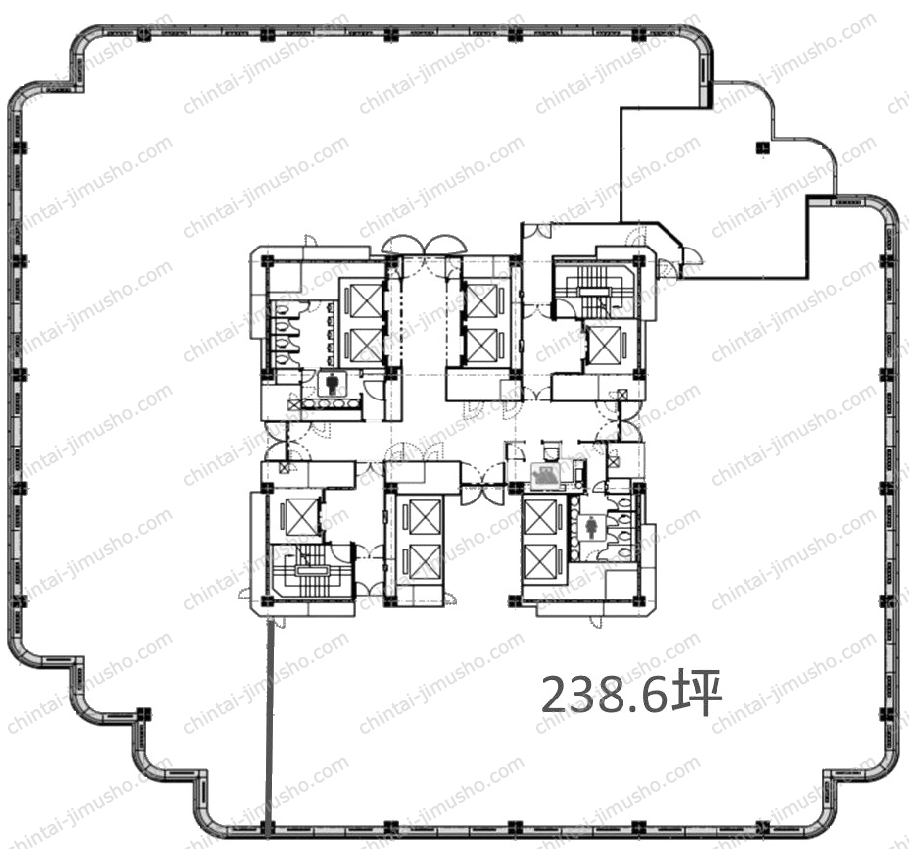 御殿山トラストタワー／Cozy Works GOTENYAMAの間取図