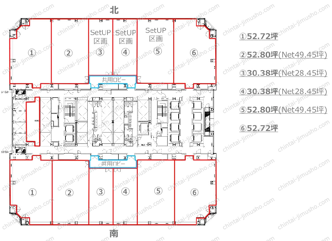 晴海アイランドトリトンスクエアオフィスタワーXの間取図