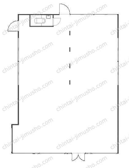 （仮称）松ヶ丘町貸店舗の間取図