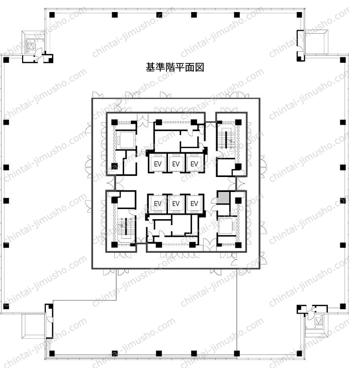 横浜ビジネスパーク（YBP）WESTの間取図